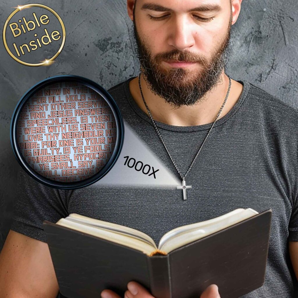 MyNanoJewelry Heart Pendant with Bible Inside Featured on Sistine Chapel Creation Scene